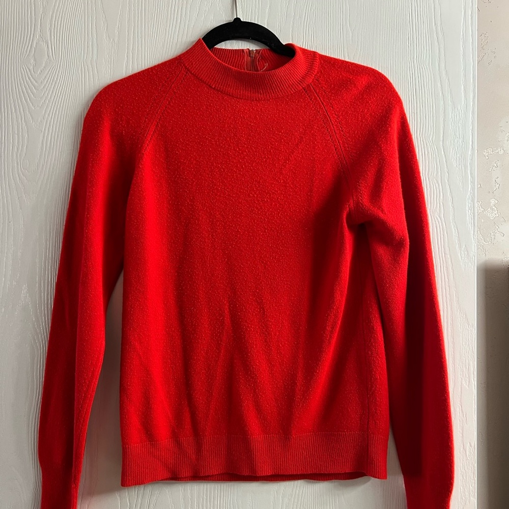 Womens Red Turtle Neck Sweater